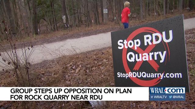 Signs warn of quarry plan near RDU