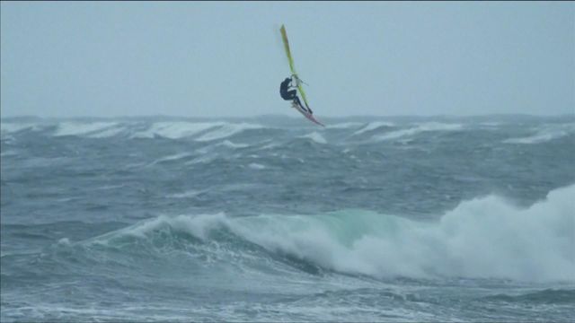 Windsurfers get big air in Irish Sea challenge