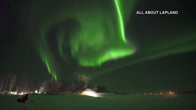 Raw: Finland Northern Lights