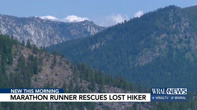 Marathon runner rescues lost hiker