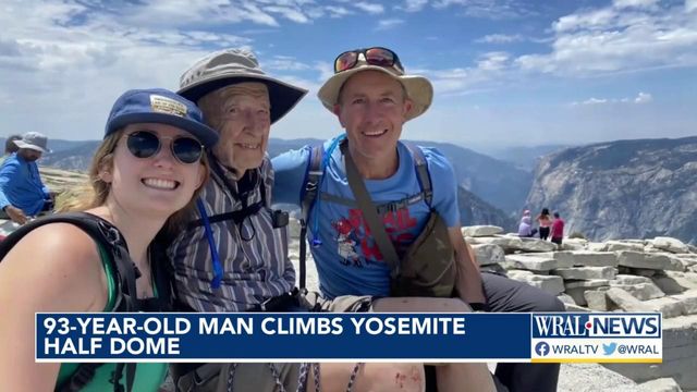 93-year-old man climbs Yosemite half dome