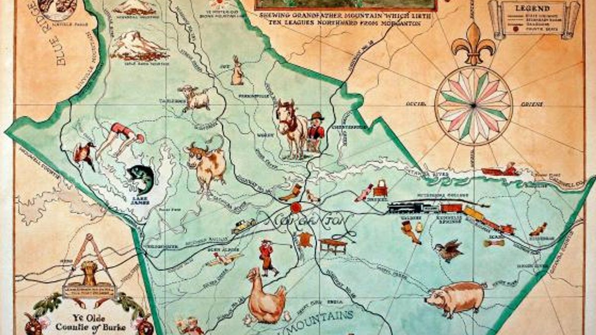 Burke County Map