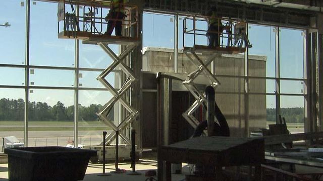 Renovated terminal at RDU expected to open in March