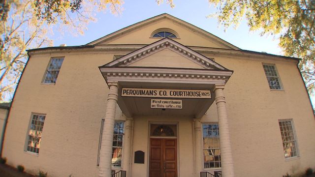 NC's oldest courthouse in use is in Perquimans County
