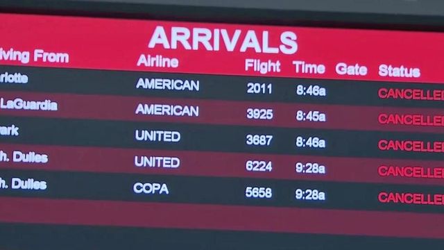 Travelers, workers at RDU continue to endure delays