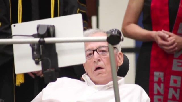 Man with ALS inspires others with graduation speech
