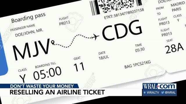 Reselling airline tickets a no-go, experts say
