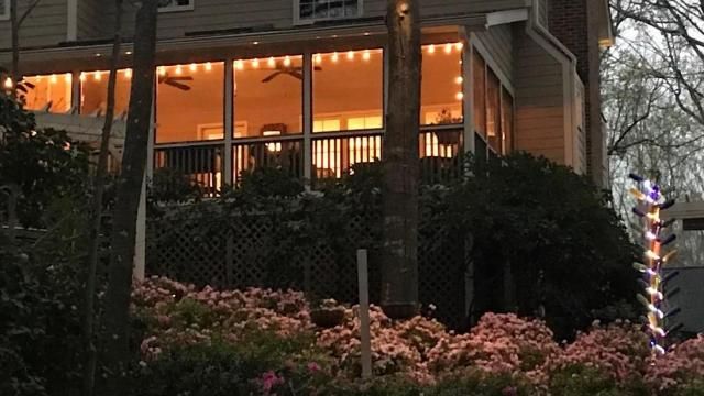 Homes in Lochmere turn on lights during coronavirus