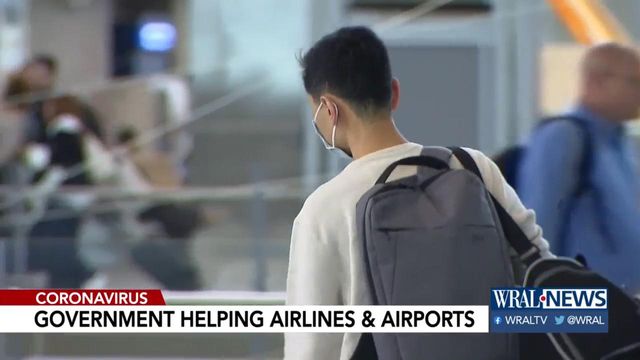 Federal government helps airports and airlines