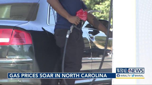 High demand nationwide leads to gas price surge in NC