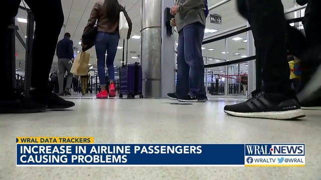 FAA data shows increase in airline passengers causing problems 