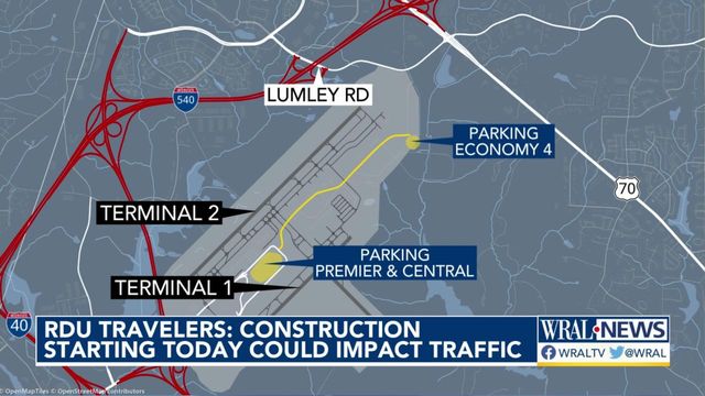 RDU travelers advised of months-long construction project