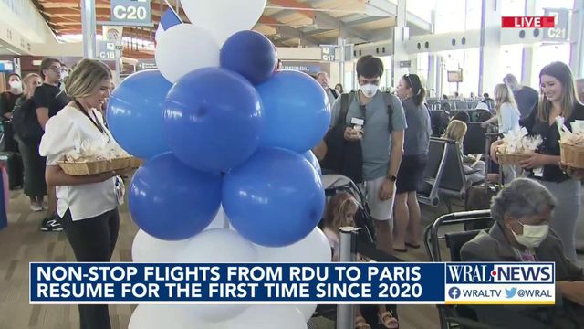 Non-stop flights from RDU to Paris resume for 1st time since pandemic 