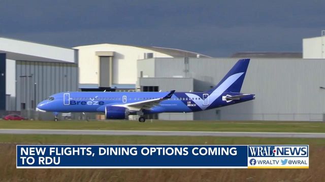 New flights, dining options coming to RDU
