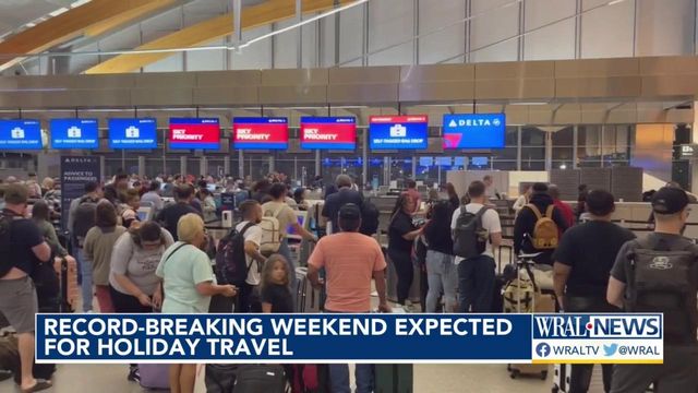 Record-breaking weekend expected for holiday travel 