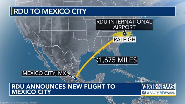 RDU adds daily flight to Mexico City RDU adds daily flight to Mexico City