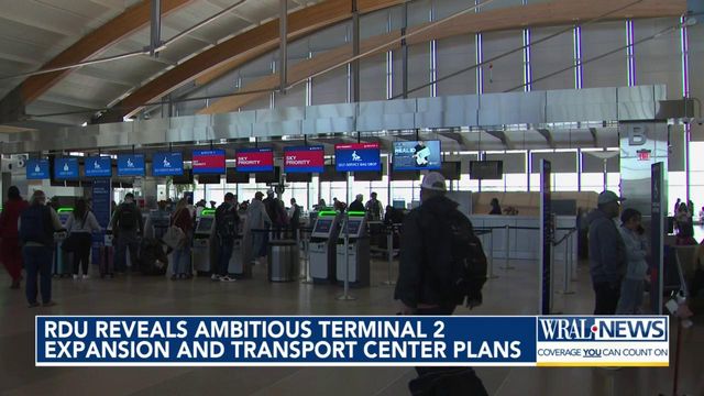 RDU reveals ambitious Terminal 2 expansion and transport center plans