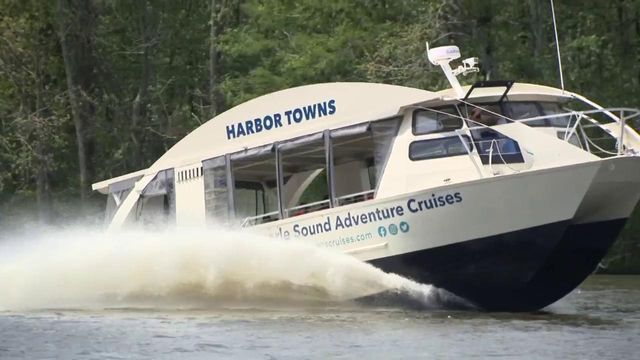 Several coastal communities have launched two fancy catamarans to draw tourists to their towns via the beautiful Roanoke River. The boats will cruise between towns beginning in mid-May, but the press was recently allowed a sneak peek--and smooth ride--off the shore of downtown Plymouth. 