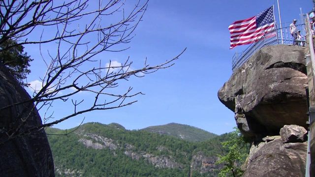 It's a historic time at Chimney Rock, for on this day 75 years ago its elevator first opened, carrying visitors 26 stories to the top. The elevator, built within the mountain, remains an engineering marvel.   