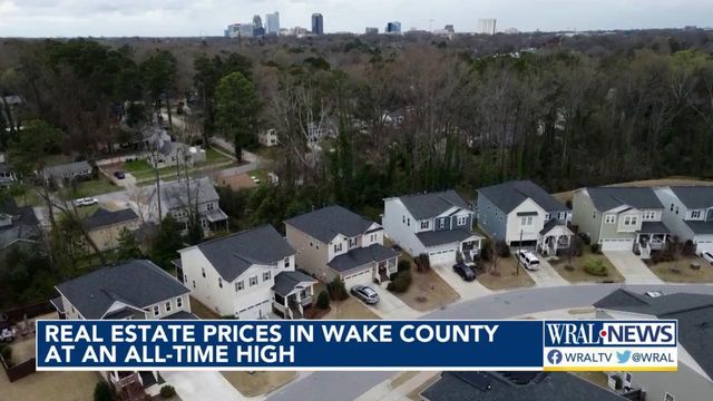 Wake County real estate prices hit all-time high after median increases $10K in one month