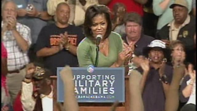 Web Only: Michelle Obama speaks to military families
