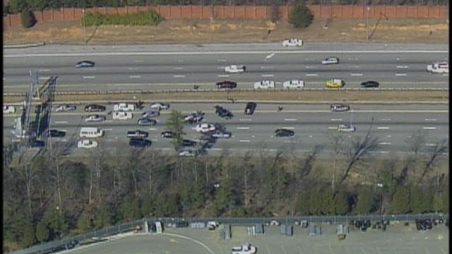 Police chase ends on I-85