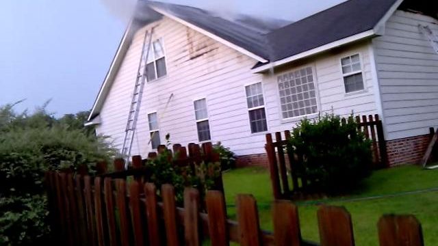 Viewer video of Hoke County house fire