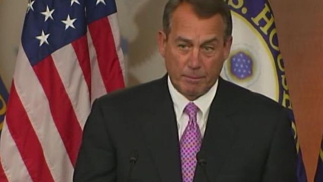 Boehner speaks on payroll tax cut extension