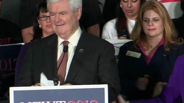 Gingrich running out of time, states in GOP race