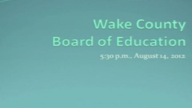 Wake school board Aug 14 work session, pt 1