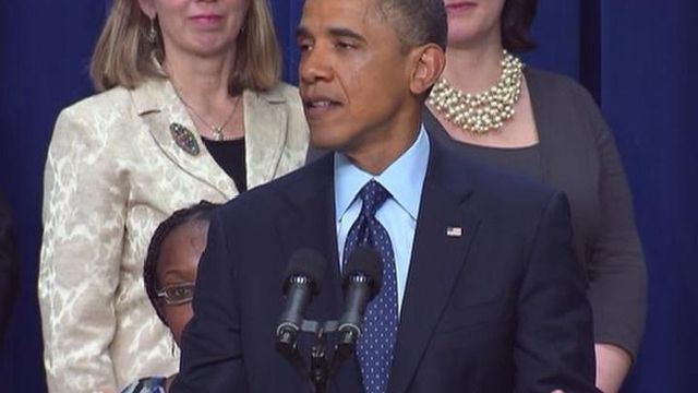 Obama talks about fiscal cliff negotiations
