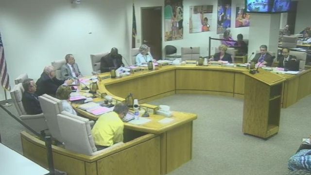 Wake County school board meeting