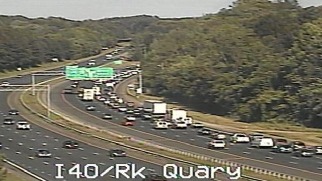 Live: Traffic on I-40 at Rock Quarry