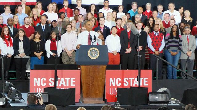 Obama announces initiative at NC State