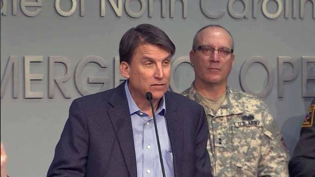 McCrory: Residents need to prepare for storm