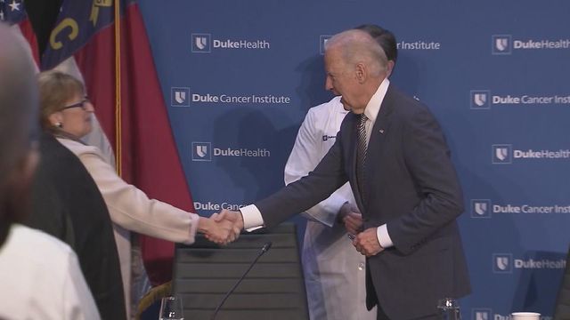 VP Biden brings cancer fight to Duke