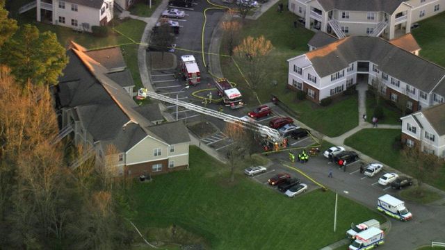 Sky 5: Raleigh apartment fire