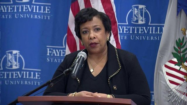 Loretta Lynch discusses HB2, Fayetteville policing