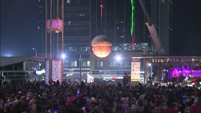 Kids celebrate the new year with early acorn drop