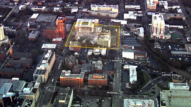 Sky 5: Aerial view shows fire's devastation