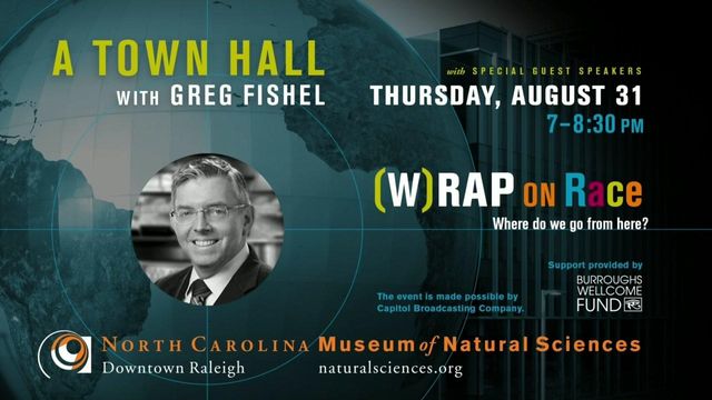 Greg Fishel leads town hall discussion at NC Museum of Natural Sciences