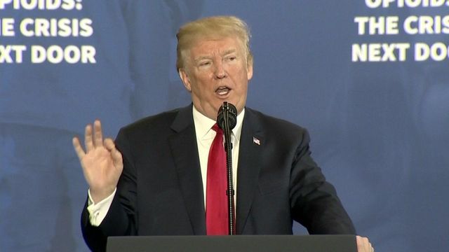 Trump delivers statement on response to opioid crisis