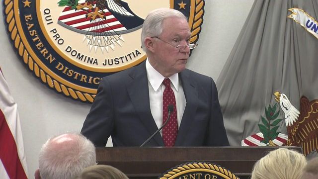AG Sessions speaks in Raleigh on opioid crisis