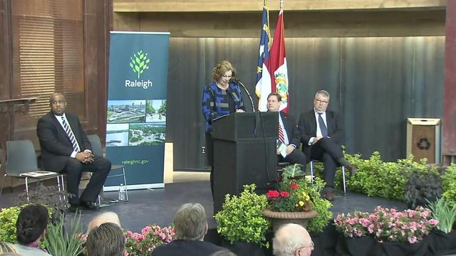 Officials dedicate new downtown Raleigh train station