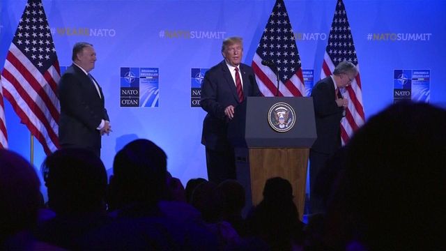 President Trump speaks after NATO summit