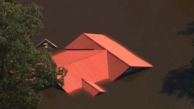 Sky 5: Views Tuesday over Fayetteville, Lumberton flooding