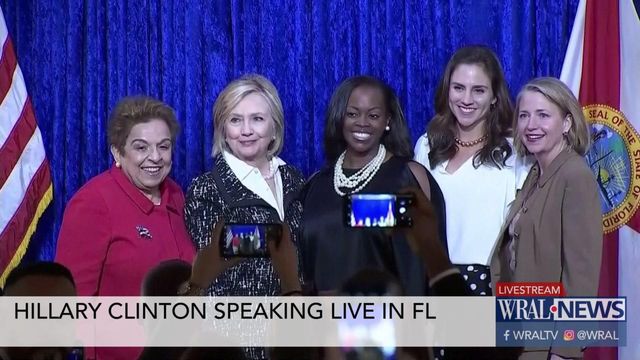 Hillary Clinton stumping in Florida
