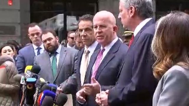 NY officials speaking about explosive devices