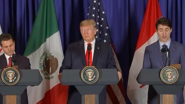 Leaders of US, Canada and Mexico sign new trade deal