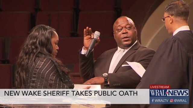 New Wake sheriff takes public oath